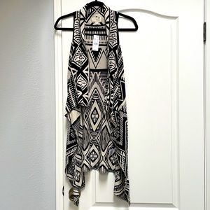 NWT Draped Vest / Cover Up